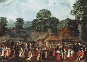 joris Hoefnagel A Fete at Bermondsey or A Marriage Feast at Bermondsey. oil painting artist